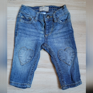 BABY Gap jeans | 3-6 month | heart knee detailing |